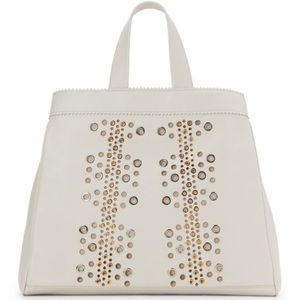 Tamara Mellon Grommeted Nappa Leather Tote NWT Retail $1,795